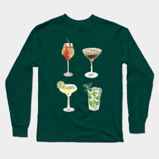 Summer drink list Cocktails Long Sleeve T-Shirt